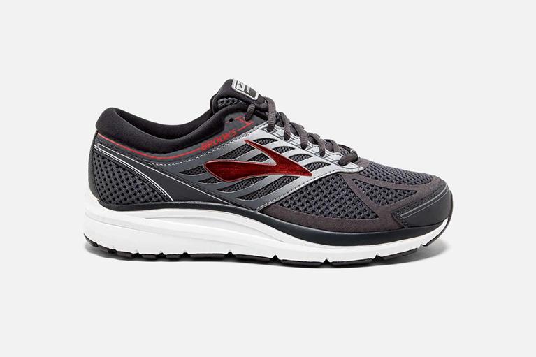 Brooks Addiction 13 Road Running Shoes - Men's - Grey (70582-VXYG)